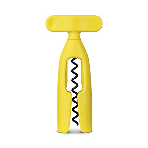 Brabantia Tasty Colours Sacacorchos, Plástico, Amarillo, 8x3.4x16 cm