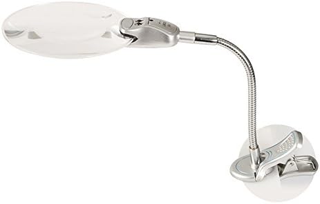 Soriace® 1.8X 4.0X Eye-Care Magnifier Lamp, Premium Battery Operated LED Magnifier Light Clip Table Lamp Desk Light Reading Lamp for Reading, Collection, Repair, Hobby, etc (Clip Light)