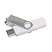 Produktbild TLfyajJ Mini USB Stick, 4/8/16/32/64/128G Metall USB 2.0 U-Laufwerk Flash Drive Memory Stick, für Computer-Handy Weiß 64G