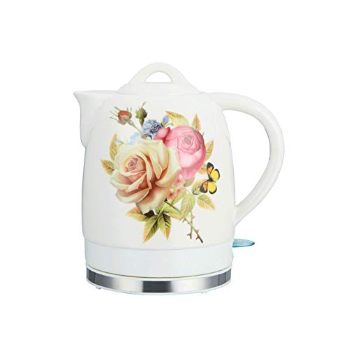 YSkettle lectrique Bouilloire en Cramique Automatique Mise Hors Tension bullition Rapide Bouillonne Eau Rapide Th Caf Soupe D'avoine 1.2L Rose