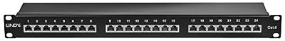 Lindy Panneau de brassage 24 ports Cat.6 STP, 1U, noir