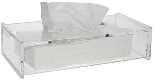 Kosmetiktücherbox, Kosmetex Acryl Behälter f. Kosmetiktücher Kosmetik mit Deckel,