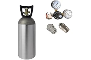 NEUES WASSER GROUP Réducteur de pression CO2 avec bouteille de CO2 de 2 kg Convient pour machine à gazéifier Quooker System