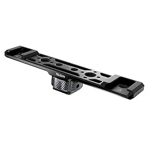 Homgeel Aluminum Double Cold Shoe Mount Plate Bracket with 1/4 3/8 Interface Locating Hole for Camera Microphone LED Light Mounting