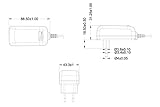 Artículos incluidos: Fuente de alimentación/cargador 12volt 2A 5.5mm/2.5mm (enchufe de alimentación EU, longitud del cable de carga 1,83 m), negro