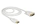 Produktbild DeLOCK - Videokabel - Single Link - DisplayPort (M) bis DVI-D (M) - DisplayPort 1,2-2,0m - passiv - weiß (83814)