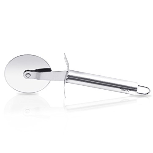 wuudi Dual Edelstahl 304 Pizzaschneider Hartschale Grip Messer (rutschfest) (2pack) - 3