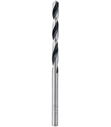 2-Pack High Speed Steel Drill Bits 6.6mm - Titanium Coated Straight Shank Twist Drills 100mm Length