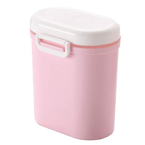 Preisvergleich Produktbild Fefaxi Tragbarer Baby-Säuglingsmilchpulver-Behälter zur Aufbewahrung von Lebensmitteln versiegelt (Groß, Pink)