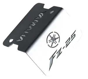 OBEROI'S Traders Brushed Stainless Steel Front Disc Brake Master Cylinder Guard for Yamaha FZ (All Models) (FZ-25)