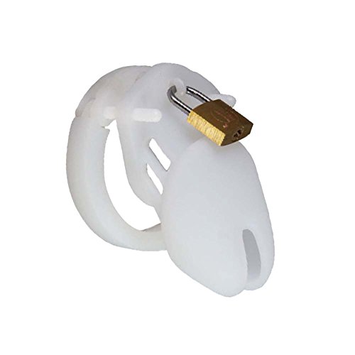 Preisvergleich Produktbild Männliches kurzes klares Silikon-Keuschheitskäfig-Gerät 4