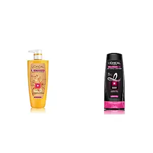 LOreal Paris 6 Oil Nourish Shampoo, 640ml (With 10% Extra) & LOreal Paris Fall Resist 3X Anti-Hairfall Conditioner, 175ml (With 10% Extra)