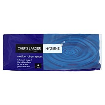 Preisvergleich Produktbild Chef der Speisekammer Hygiene Medium Gummihandschuhe 6 Pairs