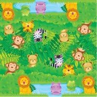 PARTY ANIMAL FRIENDS PARTY NAPKINS X 20 - JUNGLE SAFARI PARTY SUPPLIES AND PRODUCTS