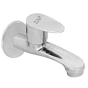 Zap Pan Chrome Plated Brass Bib Cock Short Body Tap Bathroom & Kitchen/Chrome Finish