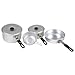 Produktbild 10T Hunter Alu Camping Kochgeschirr  4 Mann Kochtopf Set 3x Topf 1x Pfanne 2x Deckel Klapp-Griffe