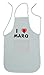 Produktbild Personalisierte weiße Schürze mit Aufschrift Ich liebe Marq (Vorname/Zuname/Spitzname)