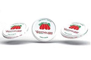 BOTTIGLIERI CASALINGHI Capsule per barattoli di vetro CF 100 pezzi 82 mm Decoro Pomodoro 1 scelta extra forte modello pesante