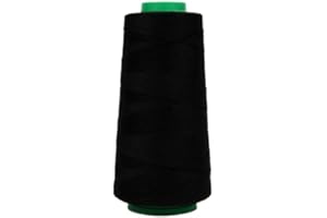 MCOSER 3000 Yards Polyester Sewing Threads,All Purpose Hand and Machine Sewing Thread,Black Sewing Machine Polyester Thread,for Machine Embroidery Thread Sewing