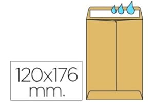 OlivErik - Sobre bolsa kraft tira de silicona. (120x170 mm - 100 uds.)