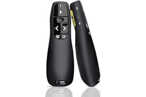 AUTOYET Presentation Clicker, Clicker for PowerPoint, Pointer Presentation Clicker with USB Control Remote for PPT/Keynote/OpenOffice/Windows/Mac OS/Android/Linux