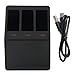 Produktbild WEIWEITOE-DE Universal for Gopro 5 Camera Battery+Three Charger Hero7 Battery Charging Accessories for Go pro Hero 5 6 7 Black Mount