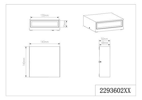 Trio Leuchten LED Außen-Wandleuchte, EEK A, Aluminiumguss, inklusiv 2 x 3 W, 14 x 14 cm, anthrazit 229360242 - 5