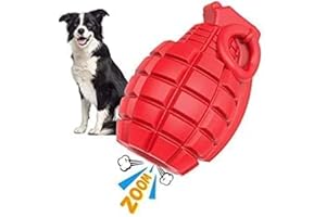 PUHOHUN Jouet pour Chien couineur, Jouets interactifs en Caoutchouc Naturel pour Chien de Moyenne et Grande Race