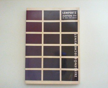 Lempertz Auktion 772. - 28. Mai 1999 Köln. Zeitgenössische Kunst.