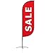 Produktbild Sale Beachflag Outdoor – Premium Werbefahne mit Sale Druck rot – ca. 3 Meter hohe Strand-Fahne mit Boden-Halter, Mast und Tragetasche – Sale Banner Made in Germany