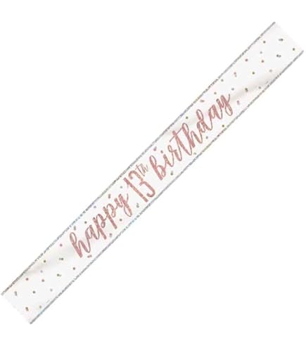 SZHUIHER Kit di decorazioni per il 70° compleanno da donna, striscione di buon compleanno, bandierine, vortici, stelle filanti, bandiera triangolare per forniture per feste, oro rosa