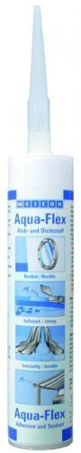 Preisvergleich Produktbild Weicon 13702310 Aqua-Flex 310ml grau wasserfester elastischer Klebstoff zum Abdichten