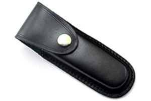 TATAEDC FOTOBETTER Etui Cuir pour Lame Pliante Couteau,Etui à Couteau à Cran en Cuir Pliant Couteau Housse avec Fermeture par Pression et Système d'attache à la Ceinture pour Couteau de Poche