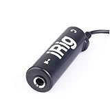 Instrument Schnittstellenadapter Gitarre und Bass Ton mobile Software,funktioniert auf iPhone/iPod touch/iPad, kompakte 1/4 