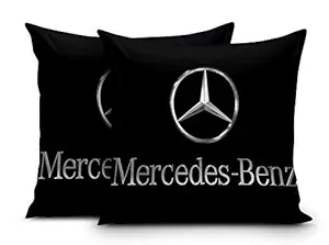 DreamVio Super Imported Micro & Velvet Car Cushions/Pillows for Your Car (12x12 Inches) Set of 2 Style 30