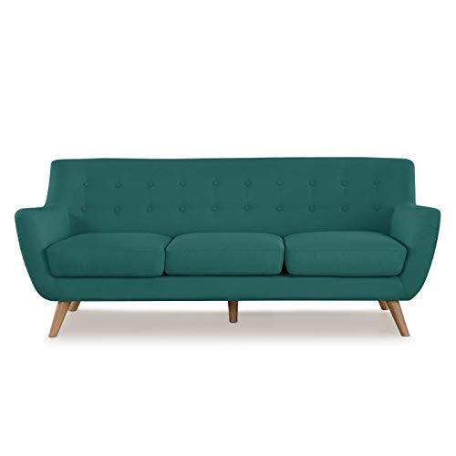 Designetsamaison Canapé Scandinave 3 Places Vert Nils