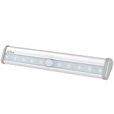 Kealive LED Lámpara Nocturna Inalámbrico de Pared con Detector de Movimiento 1W Blanco Frío para El Gabinete, Atico, Aaraje, Aseo, etc.(LT-KW2)