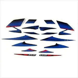 HRBull Bajaj Pulsar 150 Sticker & Decal for Bike_Blue(Pulsar)