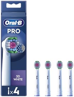 Oral-B Pro 3D White - Terminali per spazzolini da denti, confezione da 4