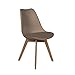 Produktbild The Concept Factory Stuhl skandinavischen Taupe mit Kissen