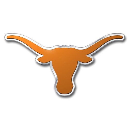 Patch Collection Auto University of Texas Emblem, Team Color, Measures approximately 2.25" tall X 3.25" wide