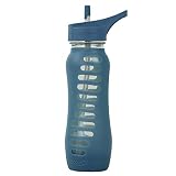 VESTATILE AND CUSTOMIZABLE - For your convenience, the openings on all of our bottles are wide for easy filling with ice cubes. The Surf is available with a choice of tops that are interchangeable, so you can mix and match to customize your bottle: Loop top, if you prefer drinking directly from the smooth glass neck, Flip Spout top for tilt free drinking