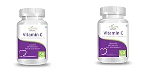 natures velvet Vitamin C, 60 Tablets - I plus 1 FREE