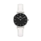 Daniel Wellington Damen-Armbanduhr Petite Bondi Analog Quarz One Size, schwarz, weiß