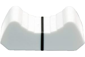 U/D Manopola di ricambio per console, mixer, slider, fader, 24 x 11 x 10 mm, compatibile con mixer Yamaha, Soundcraft e Behringer, 10 pezzi (bianco)