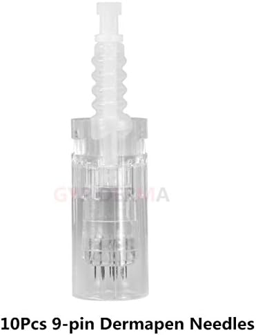 Gyp 10pcs Replacement Adjustable 9 Needles Cartridges Bayonet for Electric Derma Pen (9 Needles)