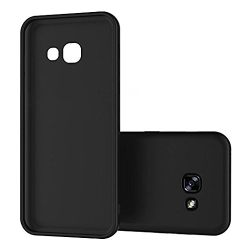 Samsung Galaxy A5 2017 Hülle Case, Elekin Soft-Flex Capsule Premium Schwarz TPU Matte Oberfläche Cover Handyhülle Schutzhülle Schmaler Telefonschutz für das Samsung Galaxy A5 2017 – Schwarz - 7