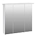 Produktbild Spiegelschrank, Badezimmerschrank, Badschrank, Spiegeltürenschrank, Badspiegel, Hängeschrank, 3-trg. Pinie weiß-Nachbildung, LED-Beleuchtung