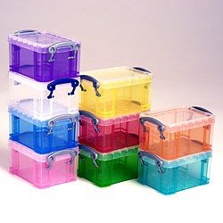 Aufbewahrungsboxen, rechteckig, 0,75 l, Transparent 0.75