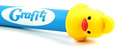 Zwei blaue Eingabestifte Touchstift Stylus Crayon mit Gummi Ente und Halsband, geeignet für Vtech, Alldaymall, Dragon Touch, Padgene, Clementoni, Odys, Presto, Kivors, Kurio perfekt für Kinder Jungen und Mädchen - 5